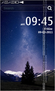 Milky Night theme screenshot