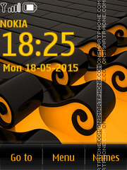 Yellow Abstract 04 theme screenshot