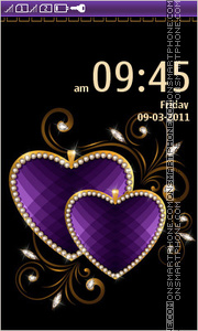 Decorative Hearts theme screenshot