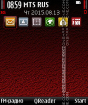 Скриншот темы Red-Shade