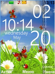 Nature Butterflies tema screenshot