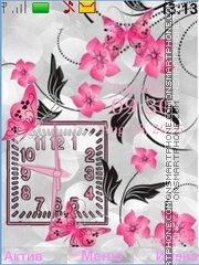 Butterflies Flowers tema screenshot