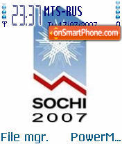 Sochi tema screenshot