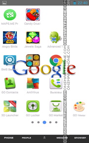 Google 09 es el tema de pantalla