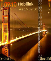Golden Bridge tema screenshot