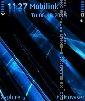 Blue abstract theme screenshot