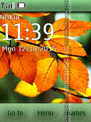 Leaves autumn tema screenshot