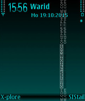 Capture d'écran Emerald thème