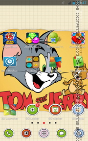 Tom and Jerry 12 theme screenshot