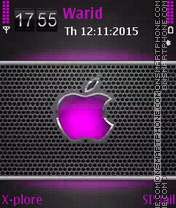 Capture d'écran Purple apple thème