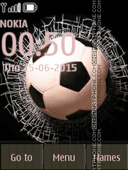 Football and Broken Glass Theme-Screenshot