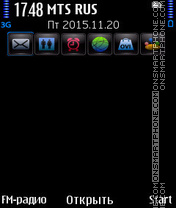 Blue Shade tema screenshot