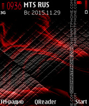 Capture d'écran Red Carbon thème