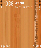 Capture d'écran Wooden thème