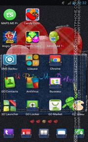 Heart in Jeans theme screenshot