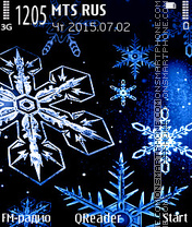 Snowflakes tema screenshot