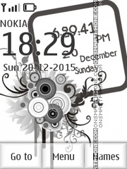 Abstract Clock 05 tema screenshot