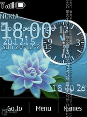 Capture d'écran Blue lotos thème