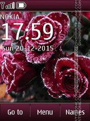 Capture d'écran Winter rose thème