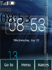 Day Night Clock 01 tema screenshot