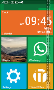 Windows Phone Inspired es el tema de pantalla