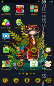 Capture d'écran Tiger 61 thème