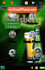 Capture d'écran Carlsberg Beer thème
