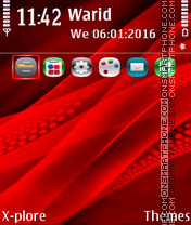 Red Water tema screenshot