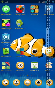 Скриншот темы Little Yellow ClownFish