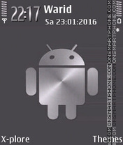 Silver android theme screenshot