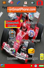 Ferrari F1 theme screenshot