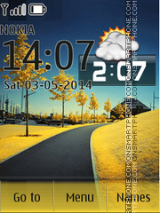 Скриншот темы Nature Clock 11