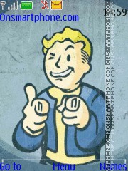 Capture d'écran Fallout Vault Boy thème