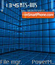 Blue Abstraction tema screenshot