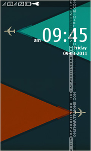 Minimalism Airplanes tema screenshot