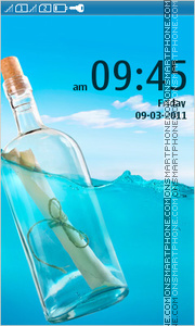 Bottle in Ocean tema screenshot