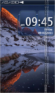 Capture d'écran Snowcapped mountains thème