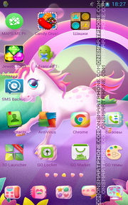Capture d'écran Unicorn 05 thème
