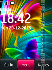 Cute Butterfly 01 tema screenshot