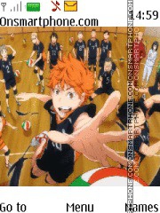 Скриншот темы Haikyuu