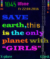 Save Earth Theme-Screenshot