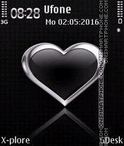 Silver Heart tema screenshot