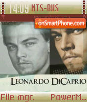 Capture d'écran Leo Di Caprio thème