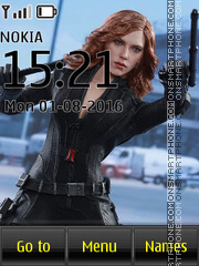 Скриншот темы Avengers Black Widow