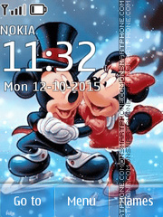 Animated Mickey Love tema screenshot