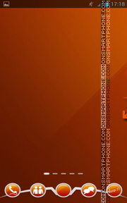 Capture d'écran Orange Pattern Go Launcher thème