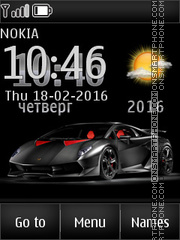Supercar Lamborghini tema screenshot