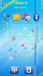 Summer Stars 01 tema screenshot