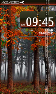 Red Forest 01 theme screenshot