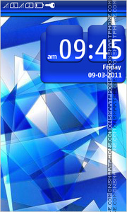 Blue abstraction 03 theme screenshot